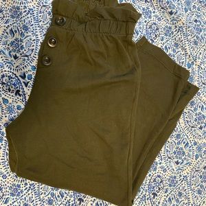 Zara Olive 3/4 Pants